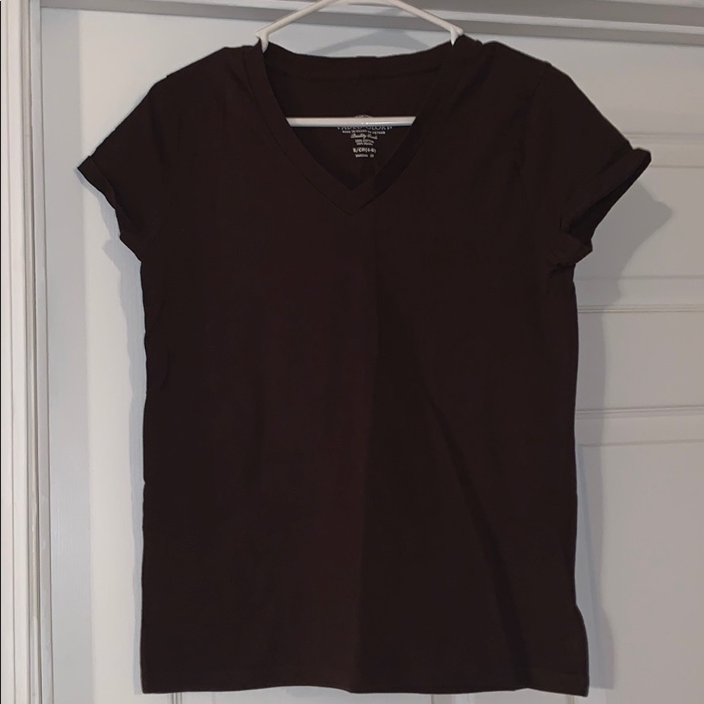 Brown V-Neck